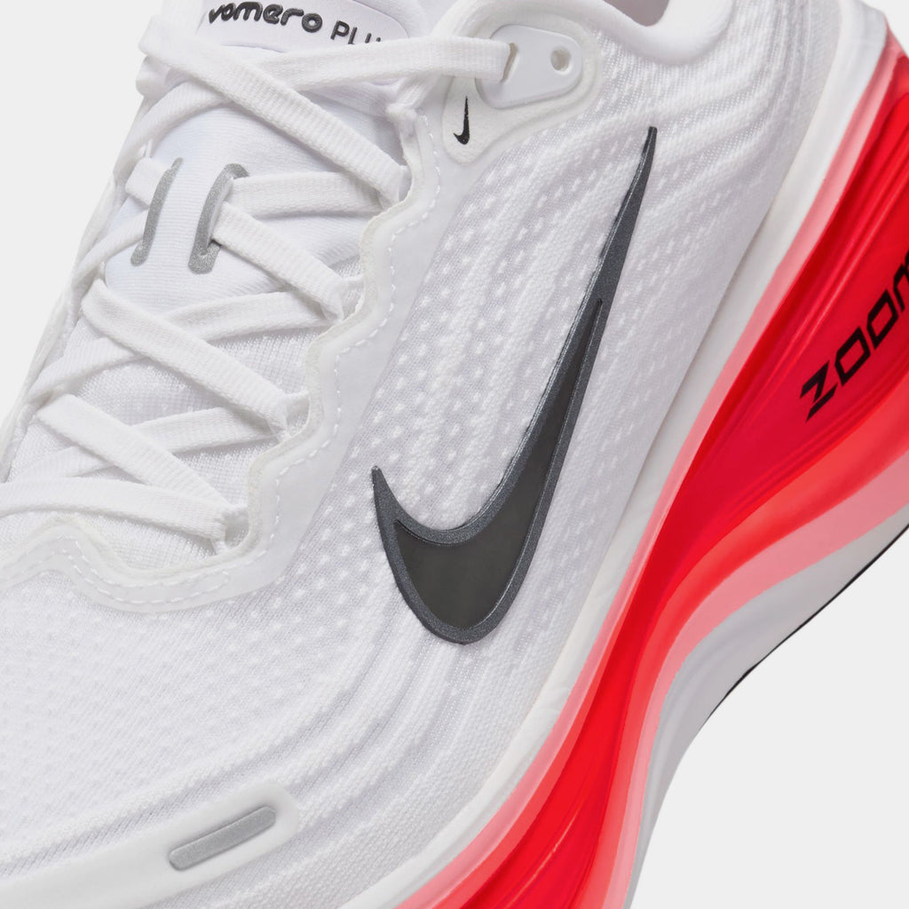 Vomero Plus Mens Running Shoes (White/Black/Bright Crimson)