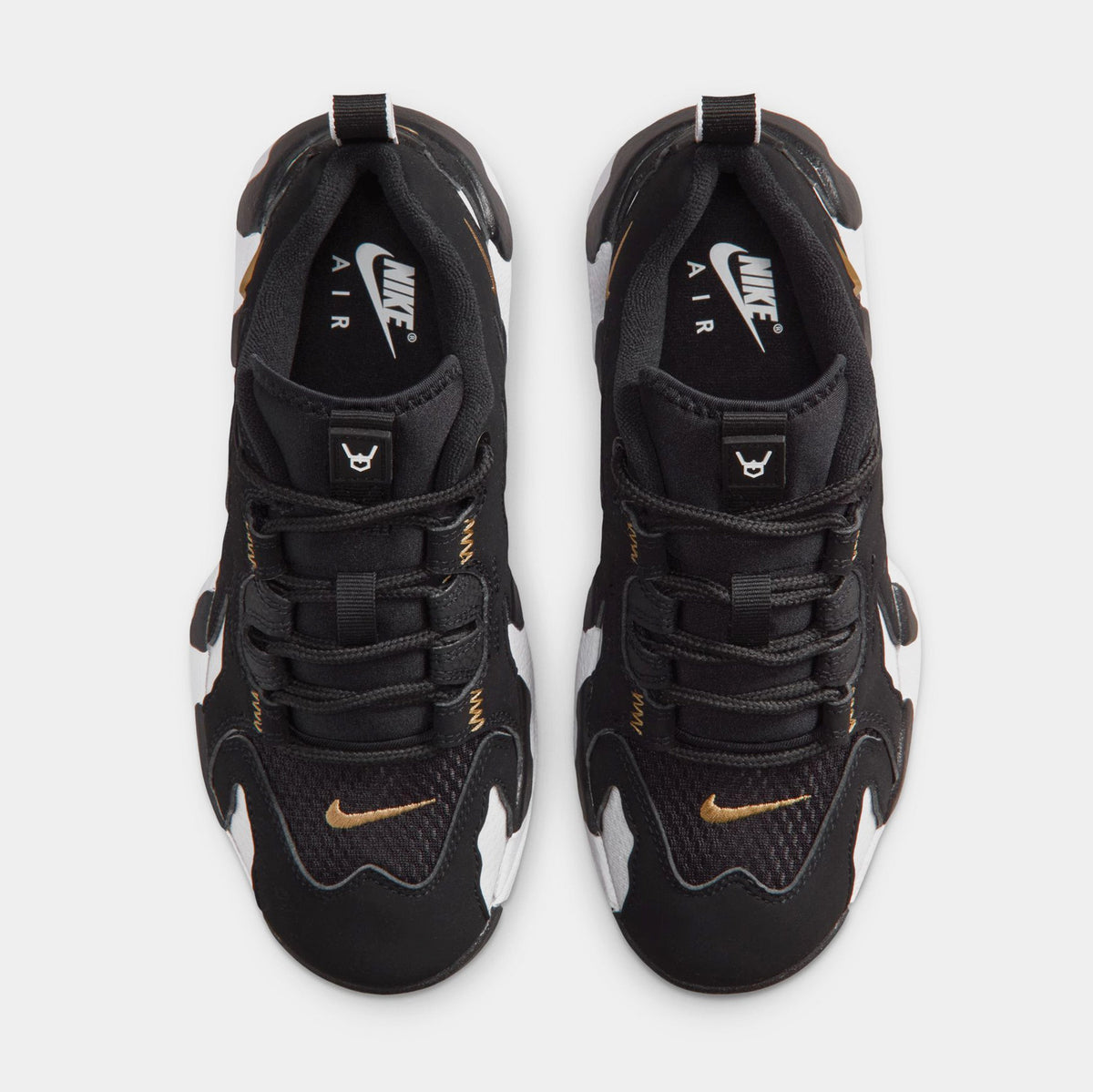 Air DT Max 96 Low Grade School Basketball Shoes (Black/Metallic Gold/White)