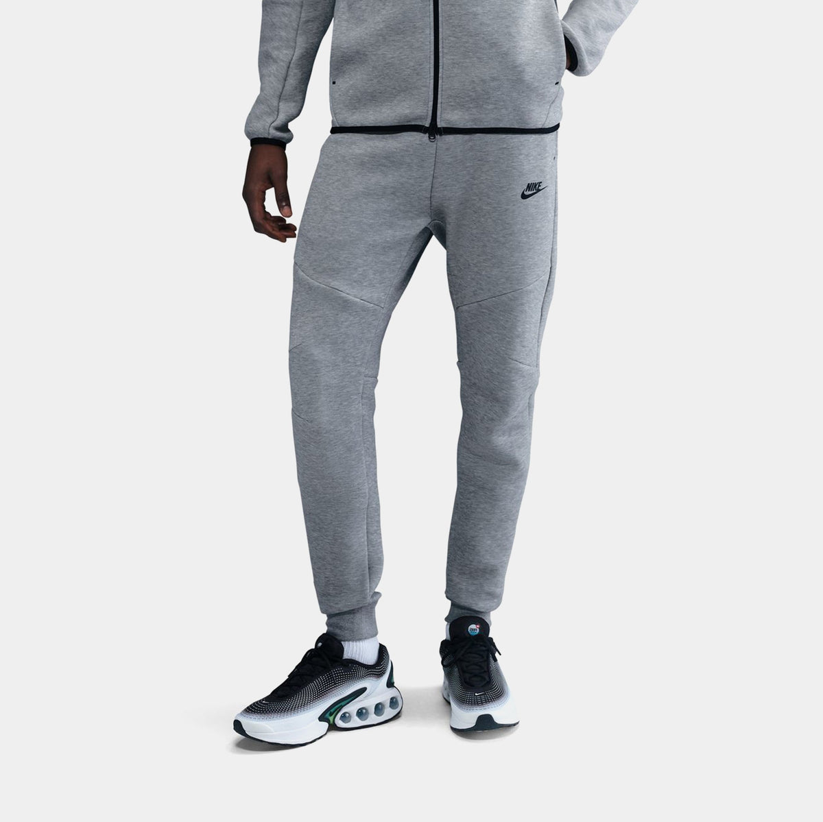 Tech Fleece Mens Joggers (Dark Grey Heather/Black)