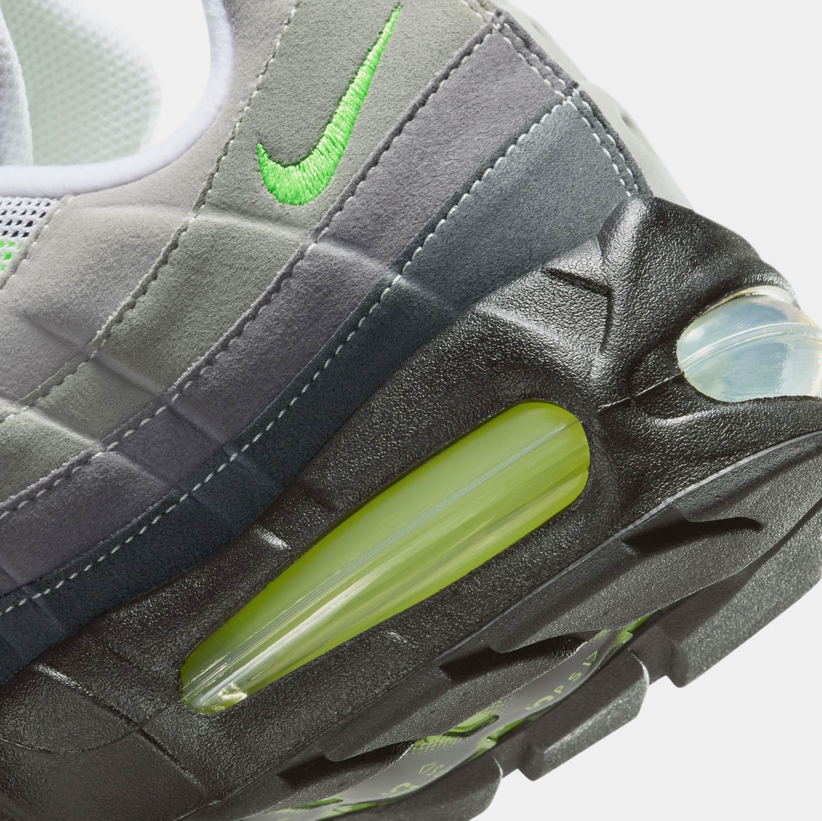 Air Max 95 Big Bubble Neon Mens Running Shoes (Black/Neon Yellow/Cool Grey)