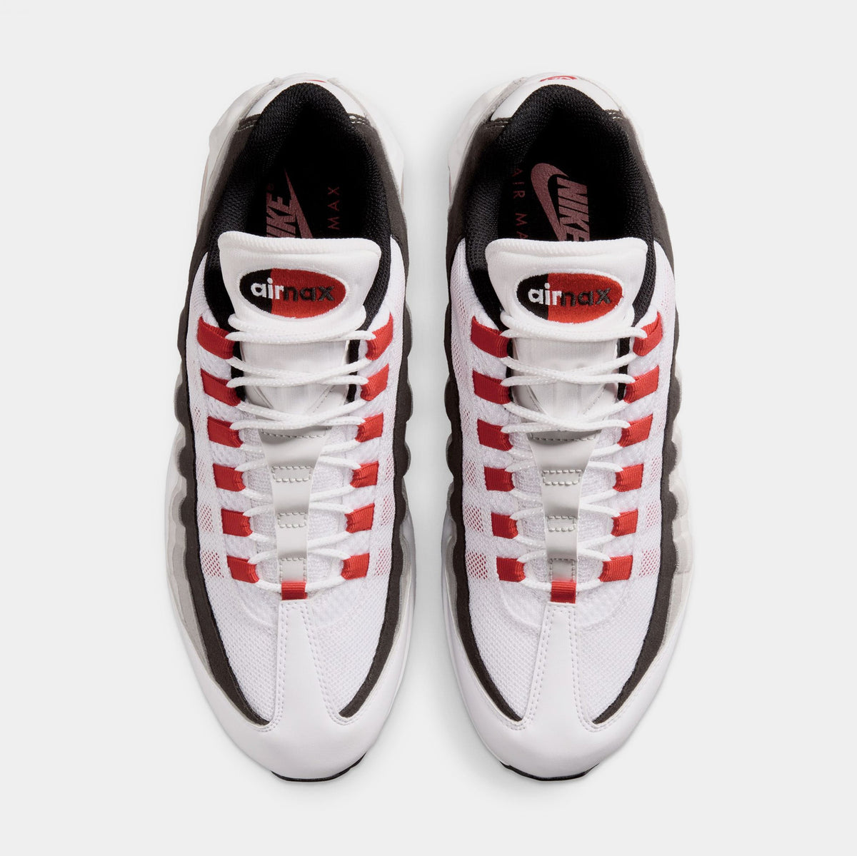 Air Max 95 Big Bubble Comet Red Mens Running Shoes (White/Comet Red/Nuetral Grey/Medium Grey/Black)