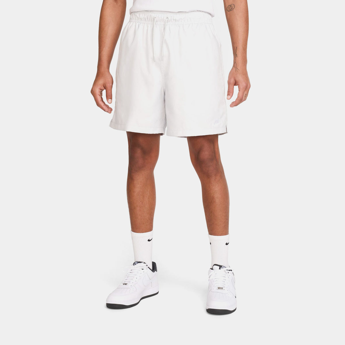 Club Flow Woven Mens Shorts (Photon Dust/White)