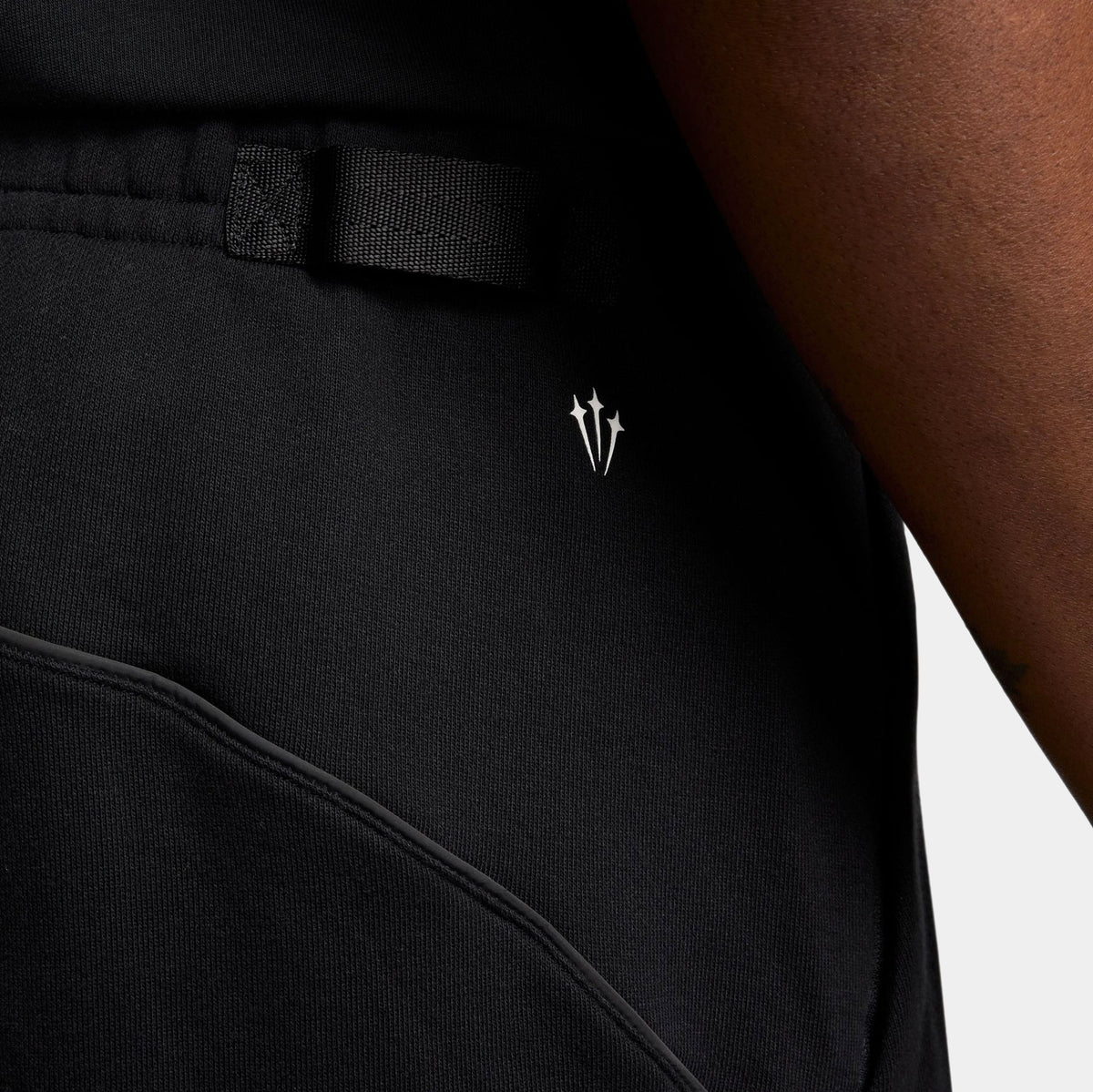 Nocta Fleece CS Open Hem Mens Sweatpants (Black/Black/White)