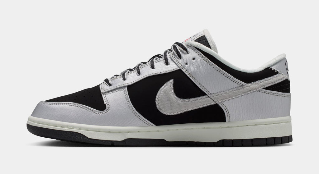Dunk Low Retro Mens Lifestyle Shoes (Metallic Silver/Black/Sail)