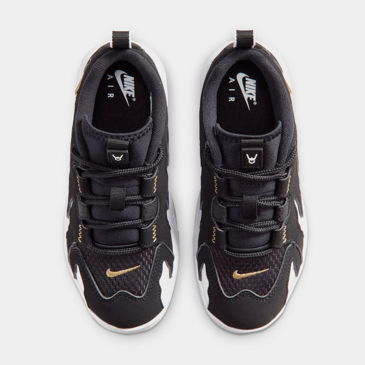 Air DT Max 96 Low Preschool Basketball Shoes (Black/Metallic Gold/White)