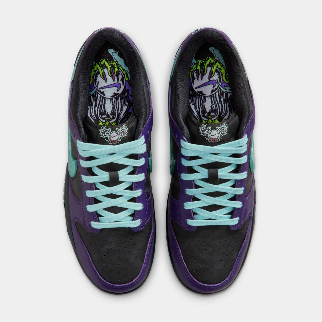 Dunk Low Retro Halloween Mens Lifestyle Shoes ( Black/Grand Purple/Artisan Teal)