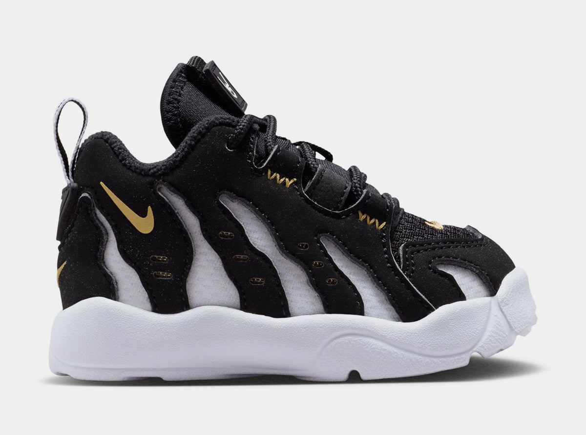 Air DT Max 96 Low Infant Toddler Basketball Shoes (Black/Metallic Gold/White)