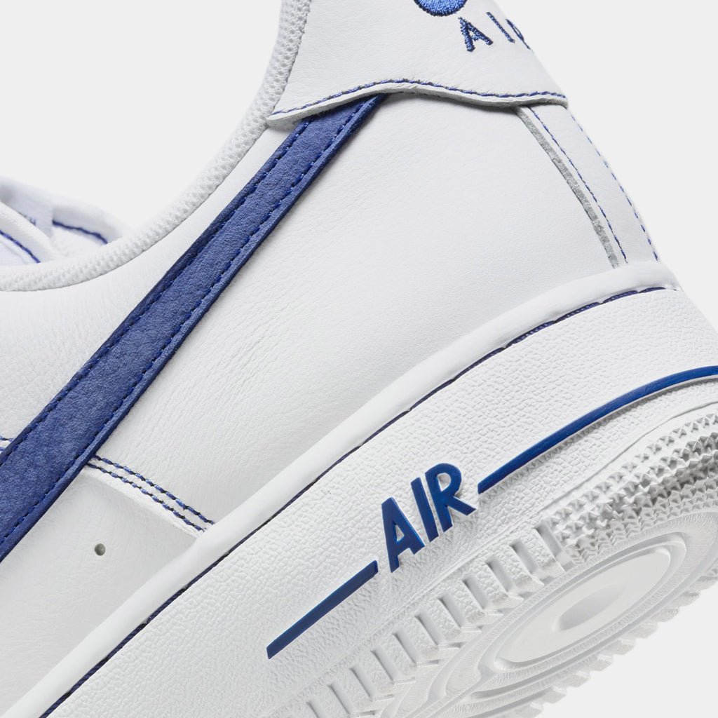 Air Force 1 '07 LV8 Mens Lifestyle Shoes (White/Deep Royal Blue)