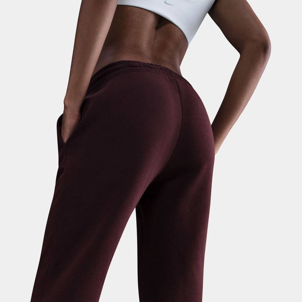 NSW Phoenix Fleece Mid-Rise Open-Hem Womens Pants (Fauna Brown/Sail)