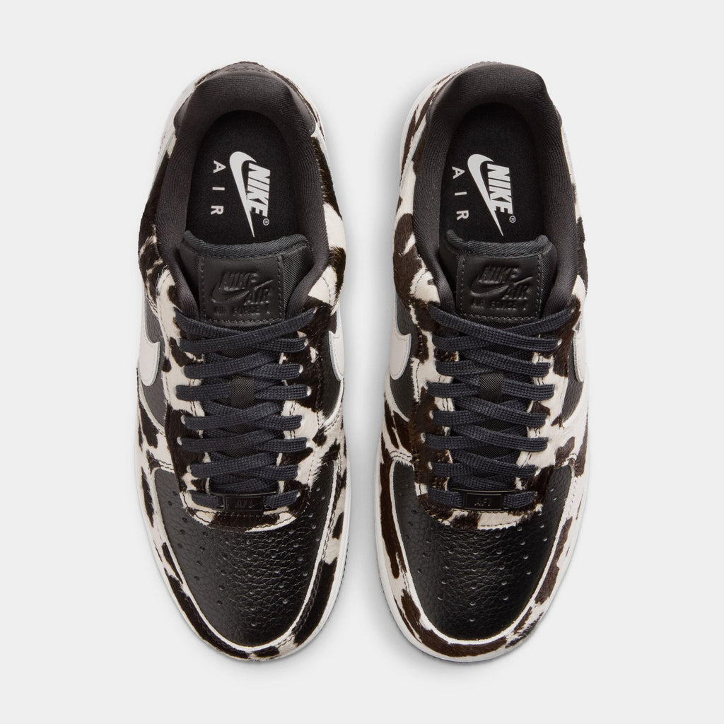 Air Force 1 Low Cow Print Womens Lifestyle Shoes (Black/Phantom/Black)