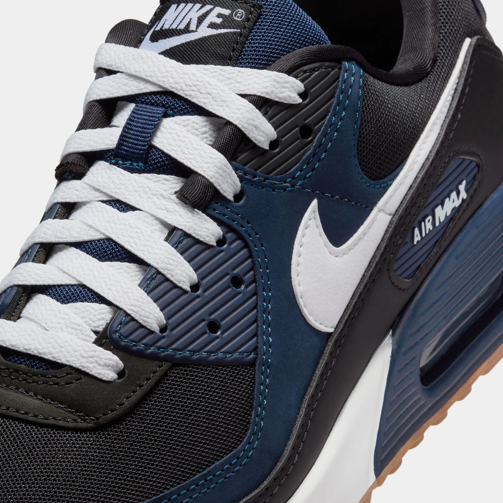 Air Max 90 Mens Running Shoes (Midnight Navy/Gum)