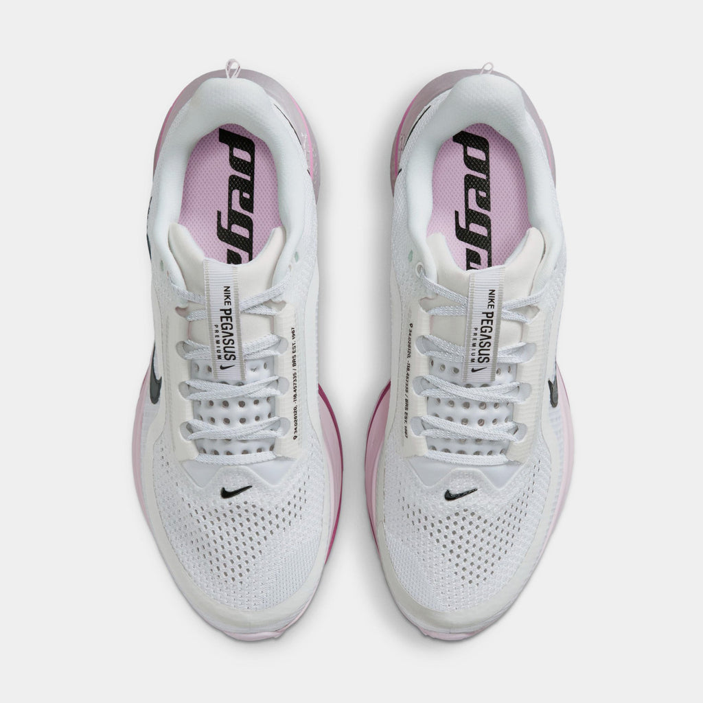 Pegasus Premium Womens Running Shoes (White/Black/Bleached Lilac/Light Magenta)