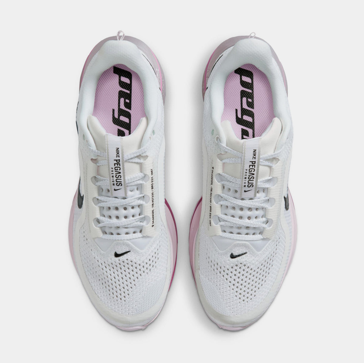 Pegasus Premium Womens Running Shoes (White/Black/Bleached Lilac/Light Magenta)