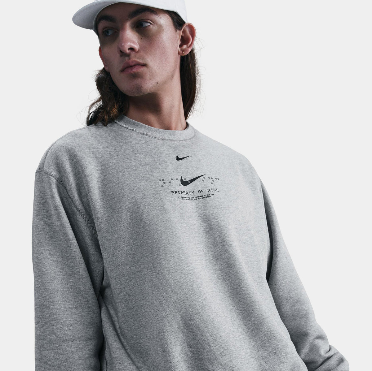 NSW Property Of Nike Fleece Mens Crewneck (Grey/Black)