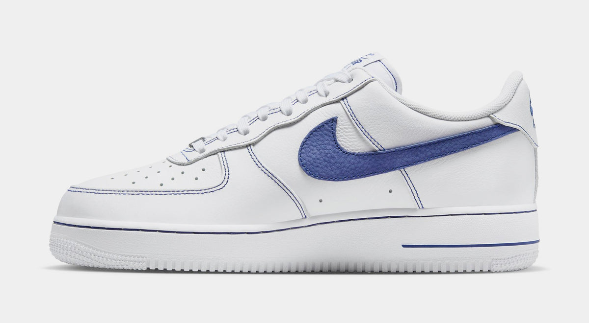 Air Force 1 '07 LV8 Mens Lifestyle Shoes (White/Deep Royal Blue)