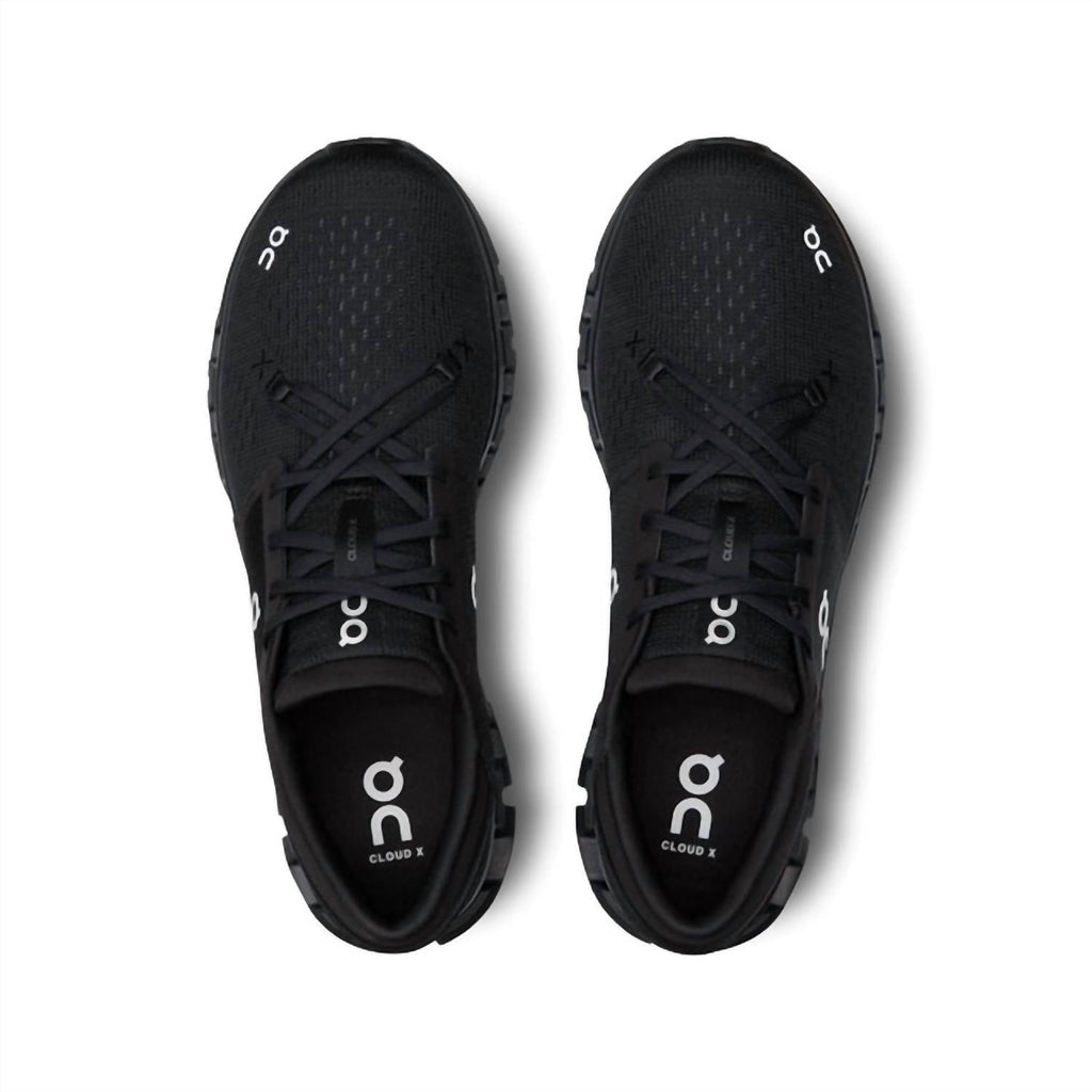 Men's Cloud X 4 Running Shoes In Black/eclipse