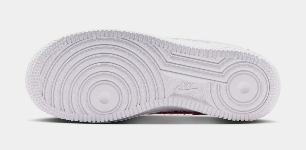 Air Force 1 LV8 3 Grade School Lifestyle Shoes (White)