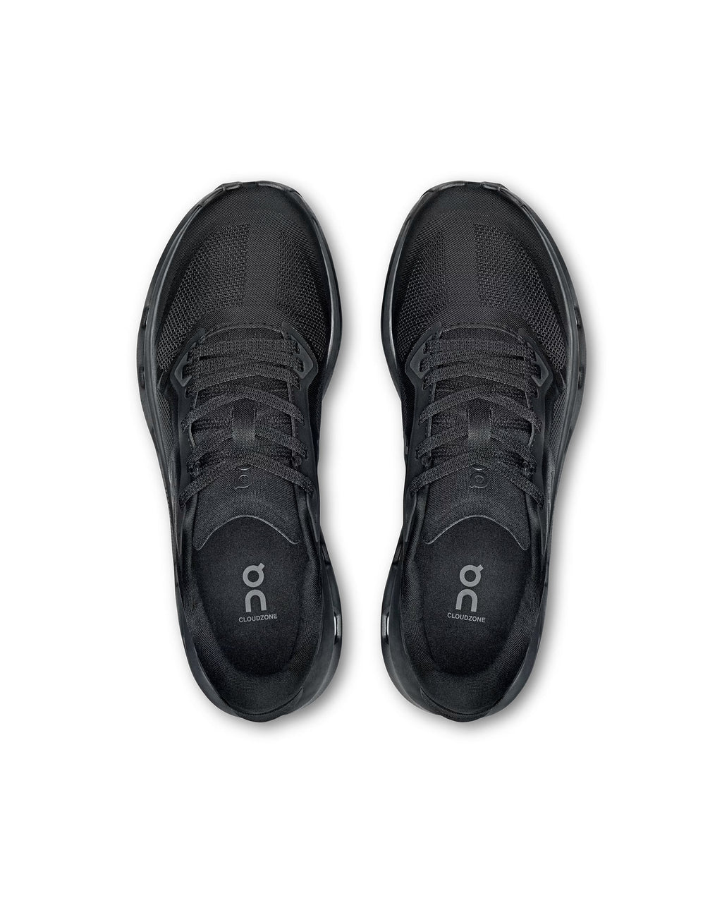 Cloudzone Black Eclipse Sneakers with Integrated Cushioning Technology