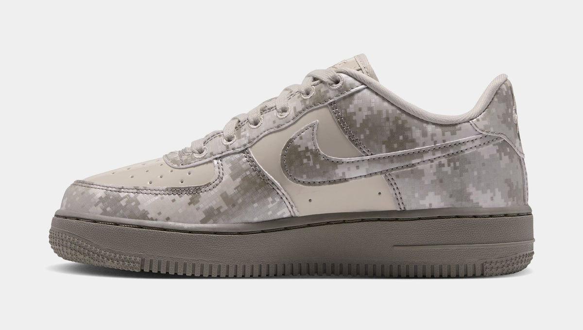Air Force 1 Camo Grade School Lifestyle Shoes (Multi-Color/Light Stone/Fossil/Multi-Color)