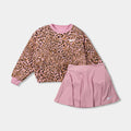 All Over Print Crew Scooter Infant Toddler Set (Brown/Pink)