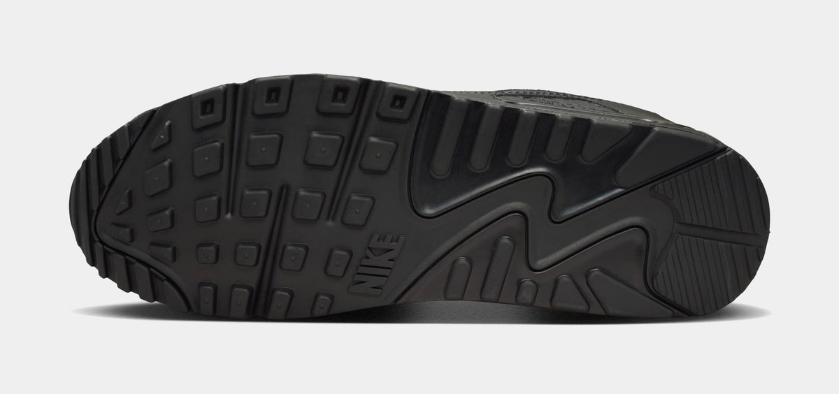 Air Max 90 Mens Running Shoes (Black/Black/Light Smoke Grey)
