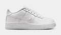 Air Force 1 Low Patent Leather Grade School Lifestyle Shoes (White)