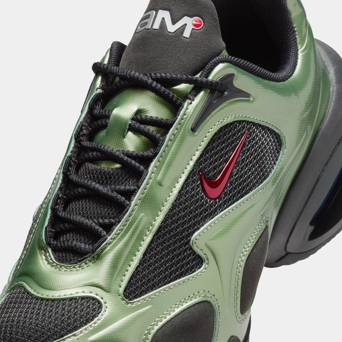 Air Max Muse Womens Running Shoes (Black/University Red/Oil Green)