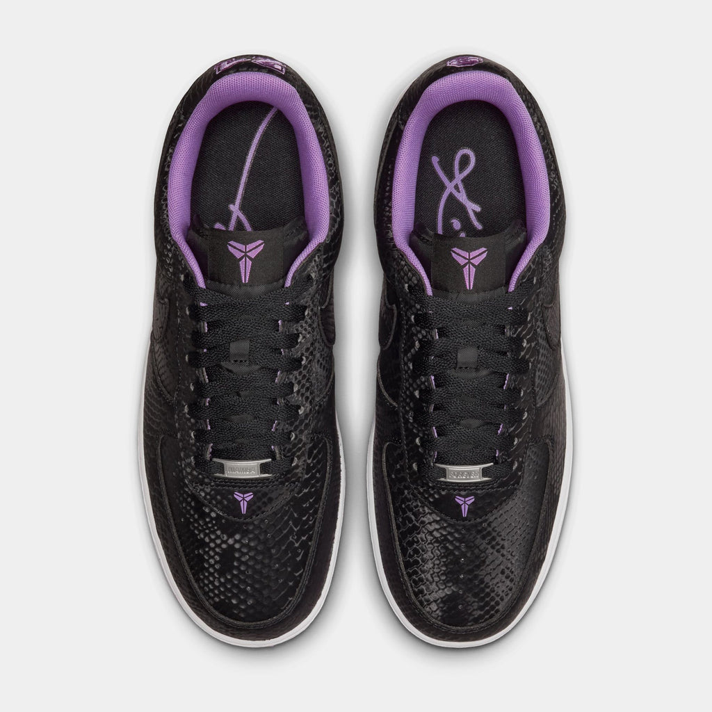 Kobe Air Force 1 Low Mens Basketball Shoes (Black/Purple Stardust/White)