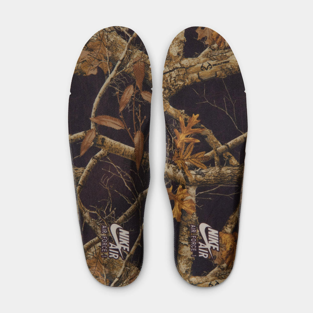 RealTree x Air Force 1 Camo Mens Lifestyle Shoes (Multi-Color/Gum Yellow/Multi-Color)