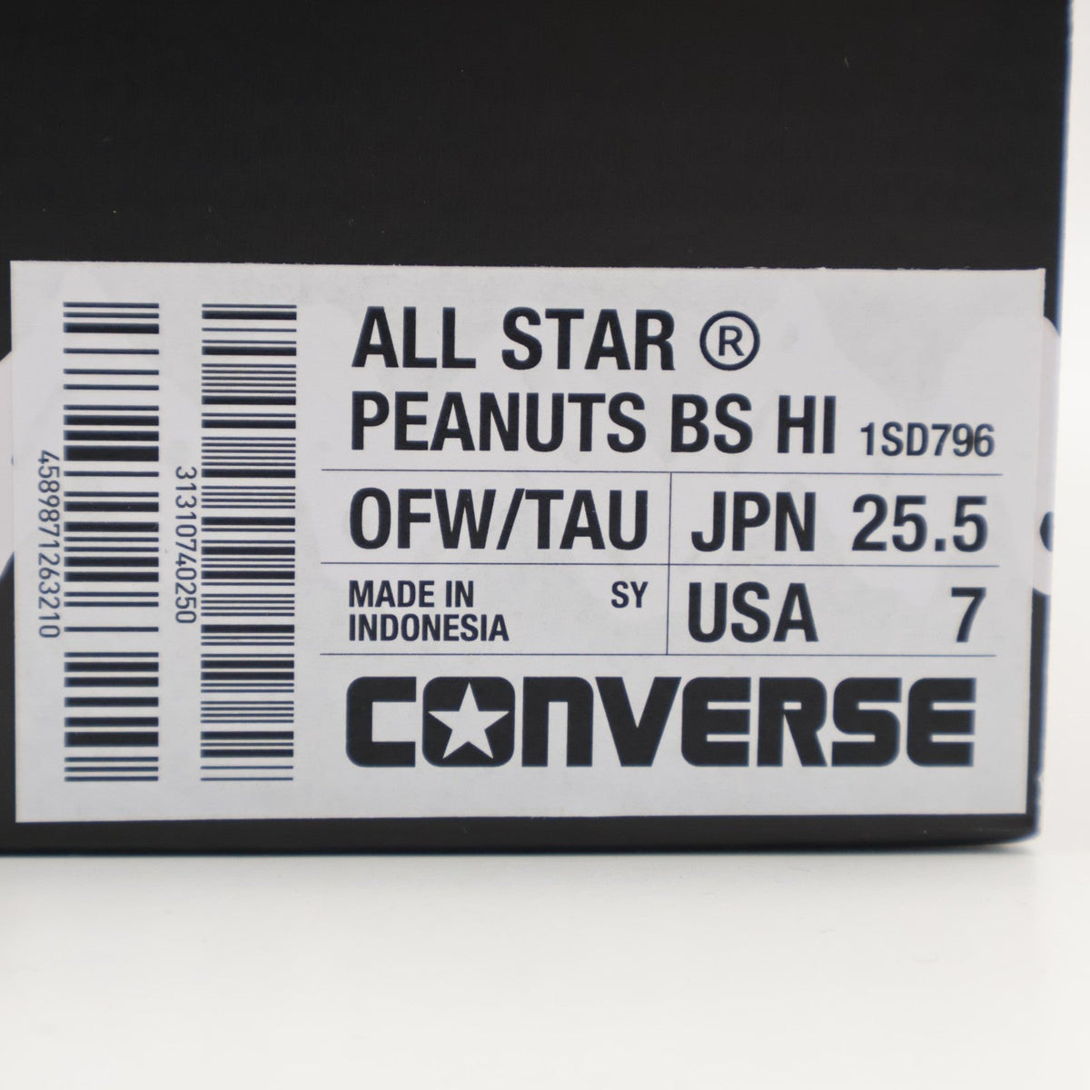 31310740 Peanuts Converse All Star BS HI Off White Taupe (Men's)