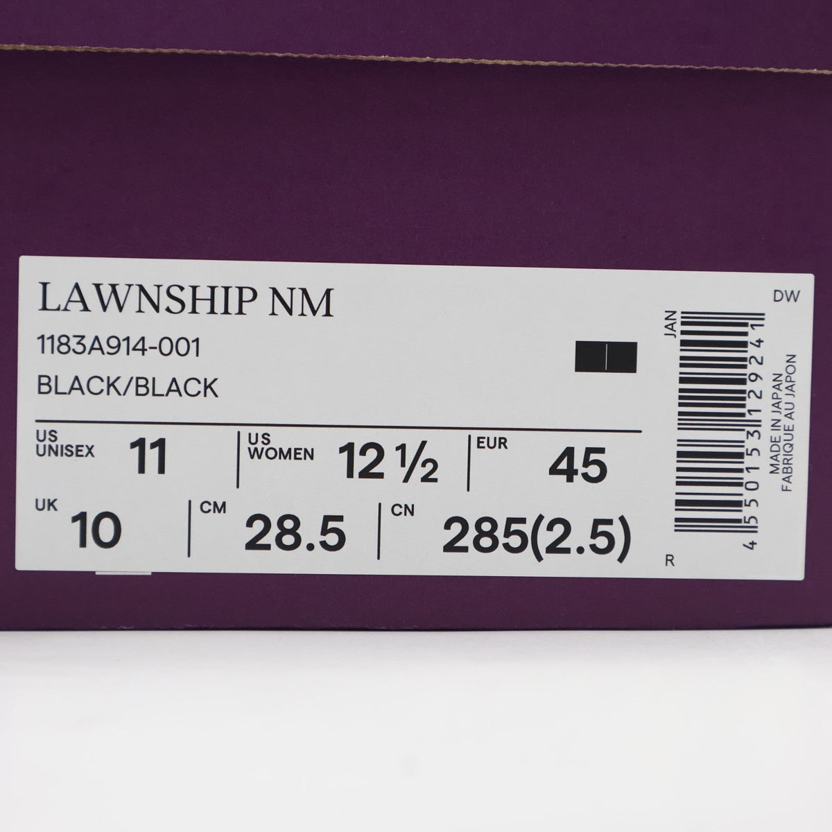 1183A914-001 Onitsuka Tiger Lawnship NM Black (Men's)