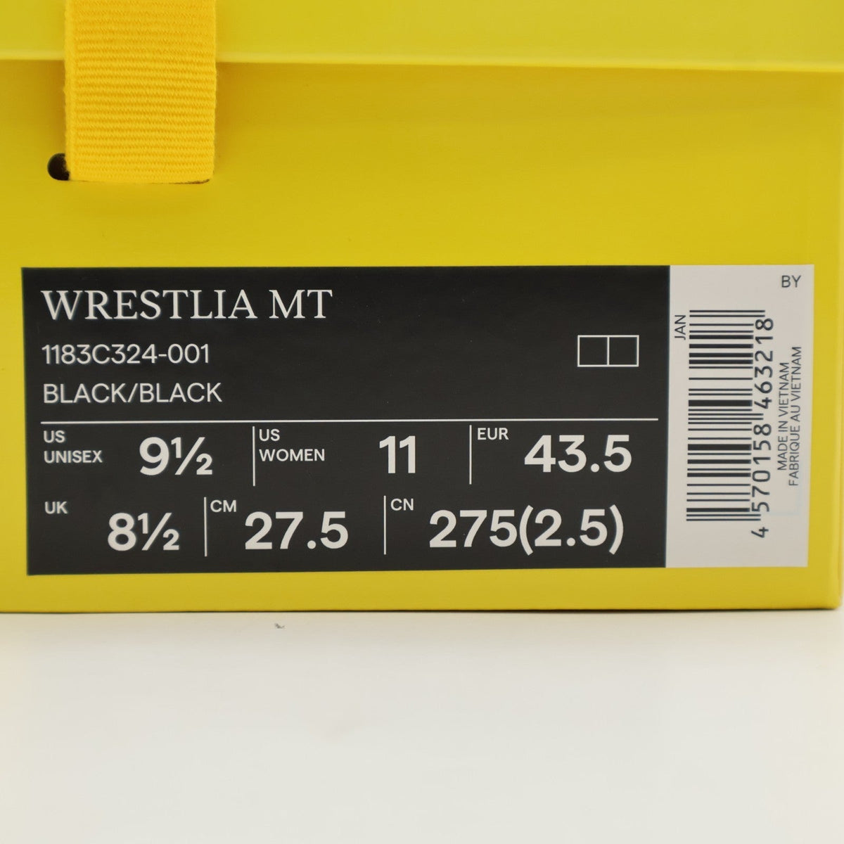 1183C324-001 Onitsuka Tiger Wrestlia MT Black (Men's)