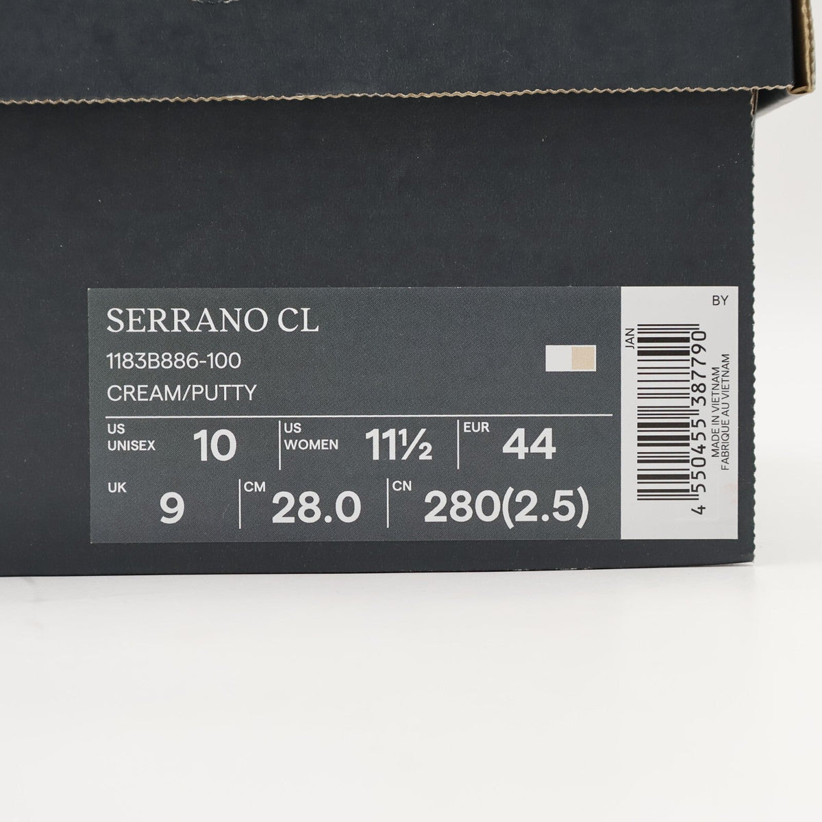 1183B886-100 Onitsuka Tiger Serrano CL Cream Putty (Men's)