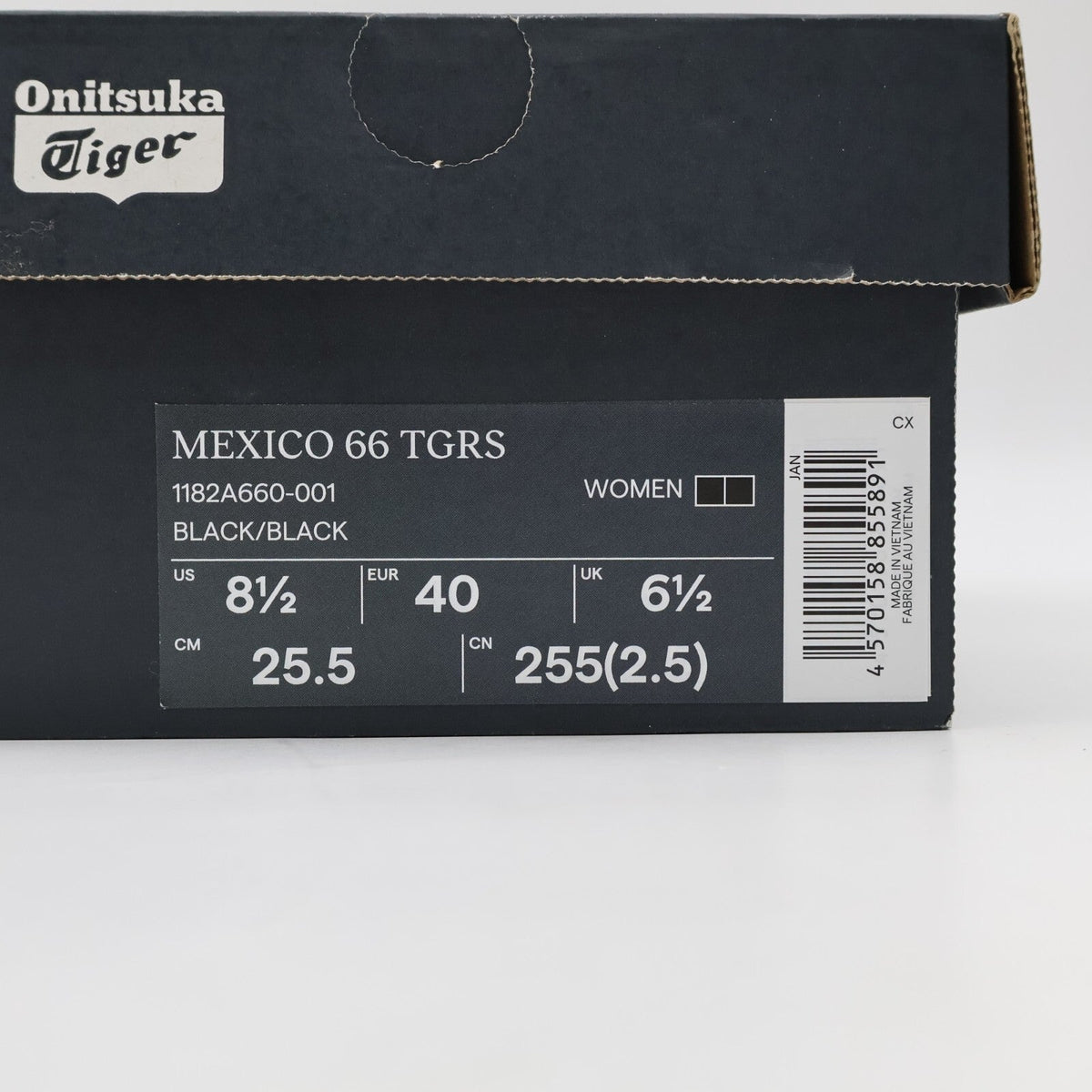 1182A660-001 Onitsuka Tiger Women's Mexico 66 TGRS Black Black (Women's)