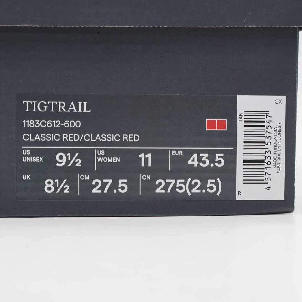 1183C612-600 Onitsuka Tiger Tigtrail Classic Red Classic Red (Men's)