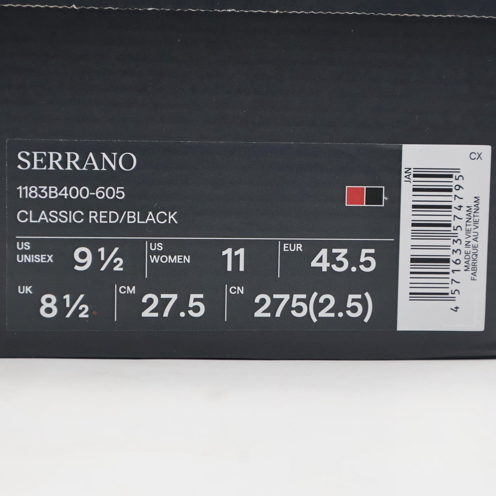 1183B400-605 Onitsuka Tiger SERRANO CLASSIC RED BLACK (Men's)