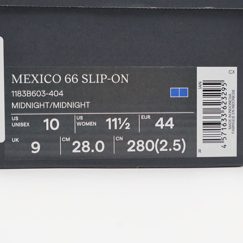 1183B603-404 Onitsuka Tiger Mexico 66 Slip-On Midnight (Men's)