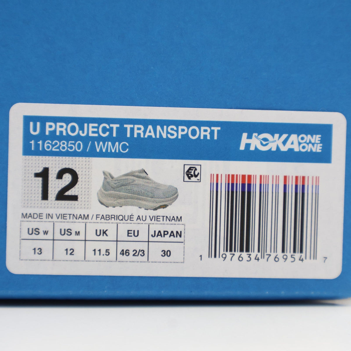 1162850-WMC Hoka Project Transport White Grey (Men's)