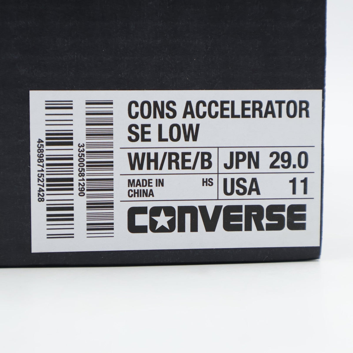33500581 Converse Cons Accelerator SE Low "White/Red" (Men's)