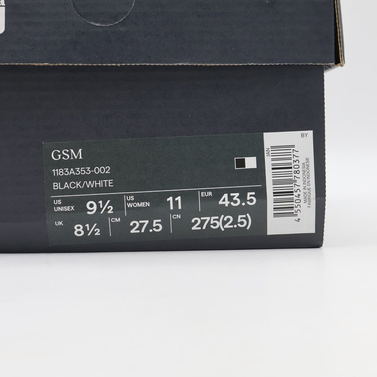 1183A353-002 Onitsuka Tiger GSM Black White (Men's)