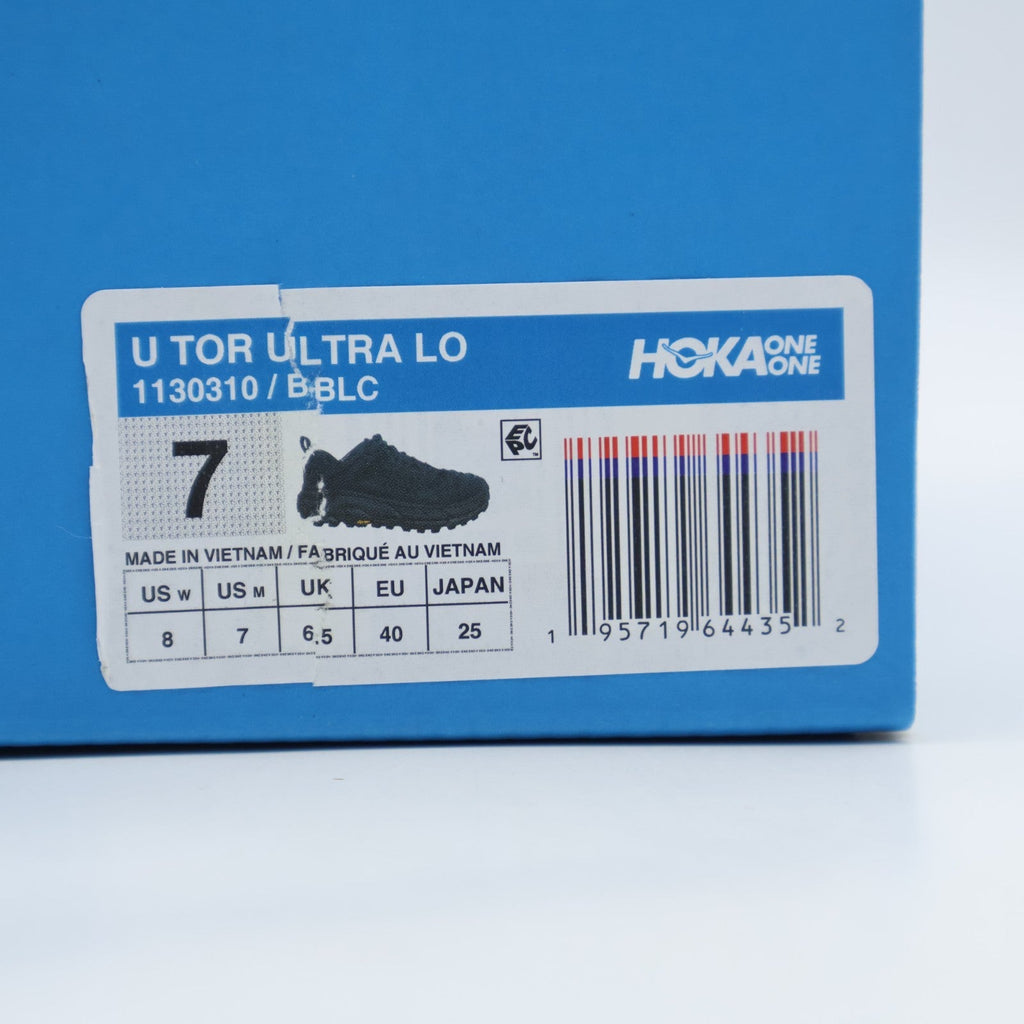 1130310-BBLC Hoka Tor Ultra LO "Black" (Men's)