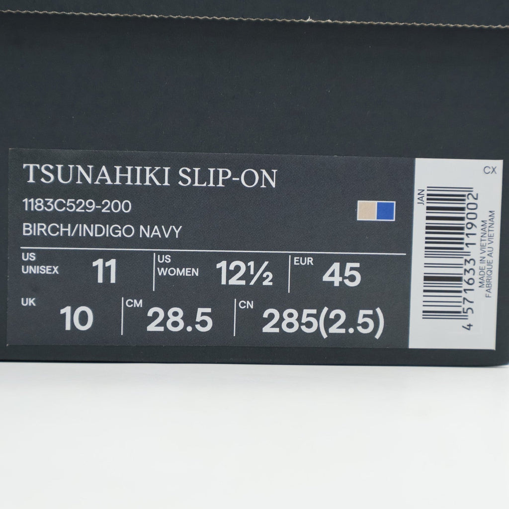 1183C529-200 Onitsuka Tiger Tsunahiki Slip On Birch Indigo Navy (Men's)