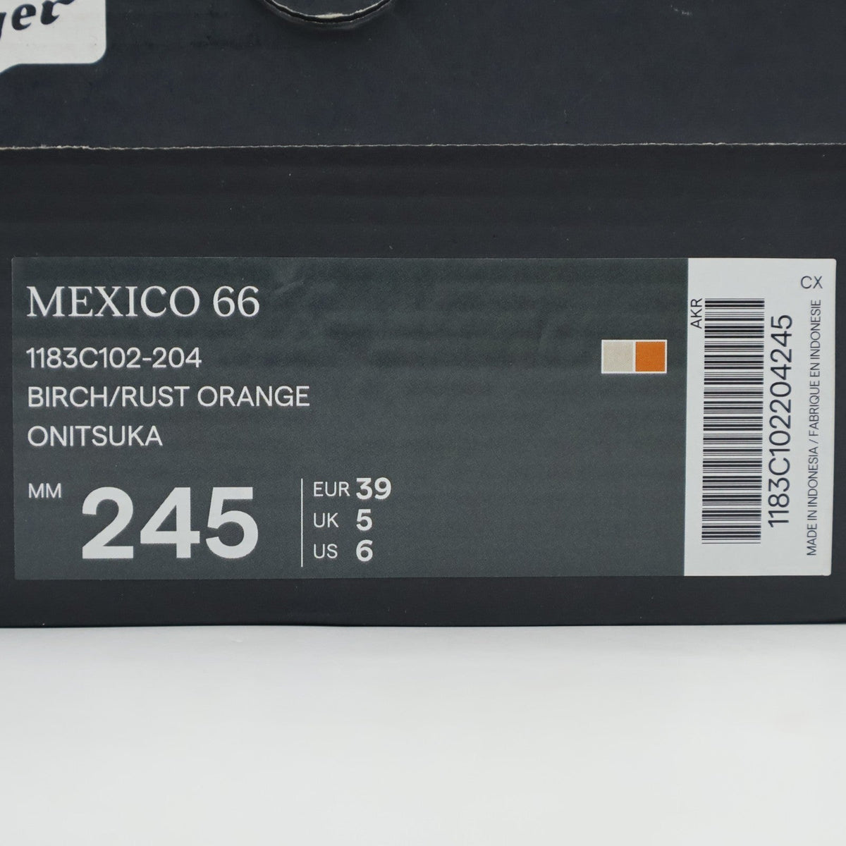 1183C102-204 Onitsuka Tiger MEXICO 66 BIRCH RUST ORANGE (Men's)