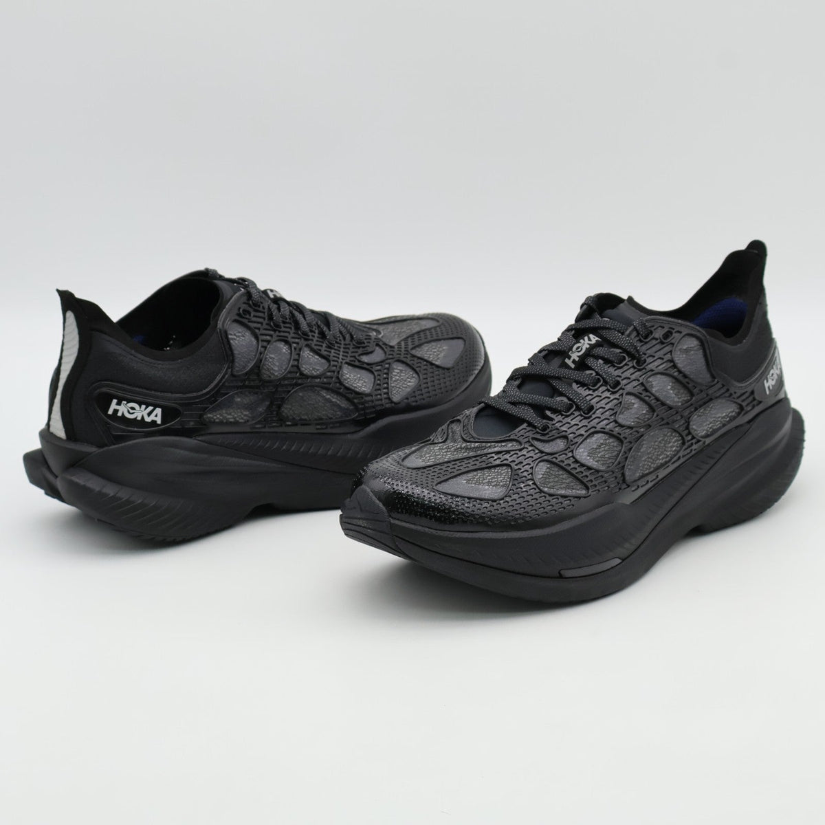 1168932-bmd Hoka Mach X Caged Black Midnightblued (Men's)