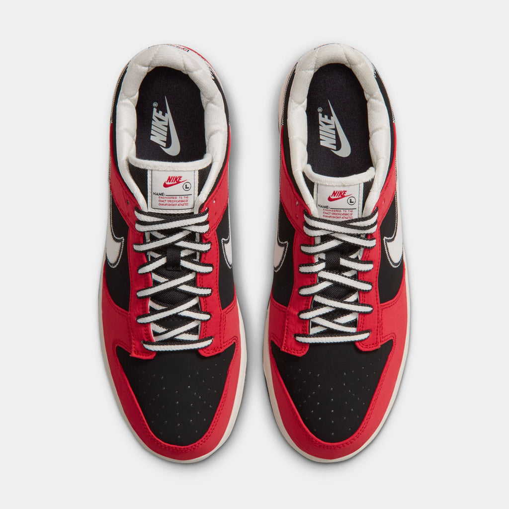 Dunk Low Mens Lifestyle Shoes (Black/Sail/University Red)