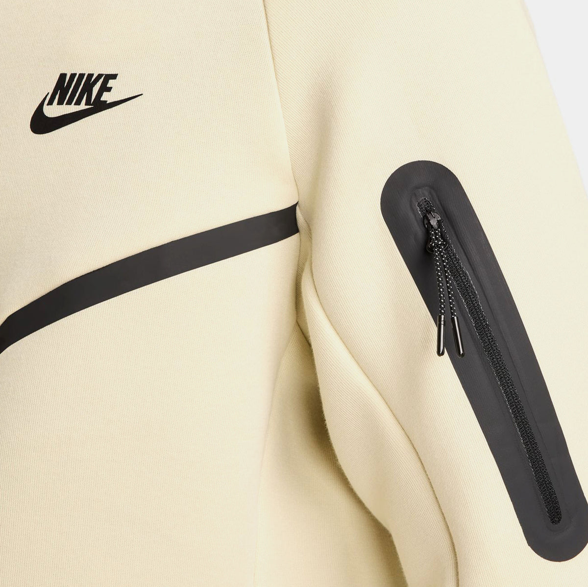 Tech Fleece Windrunner Full Zip Mens Jacket (Light Khaki/Black)