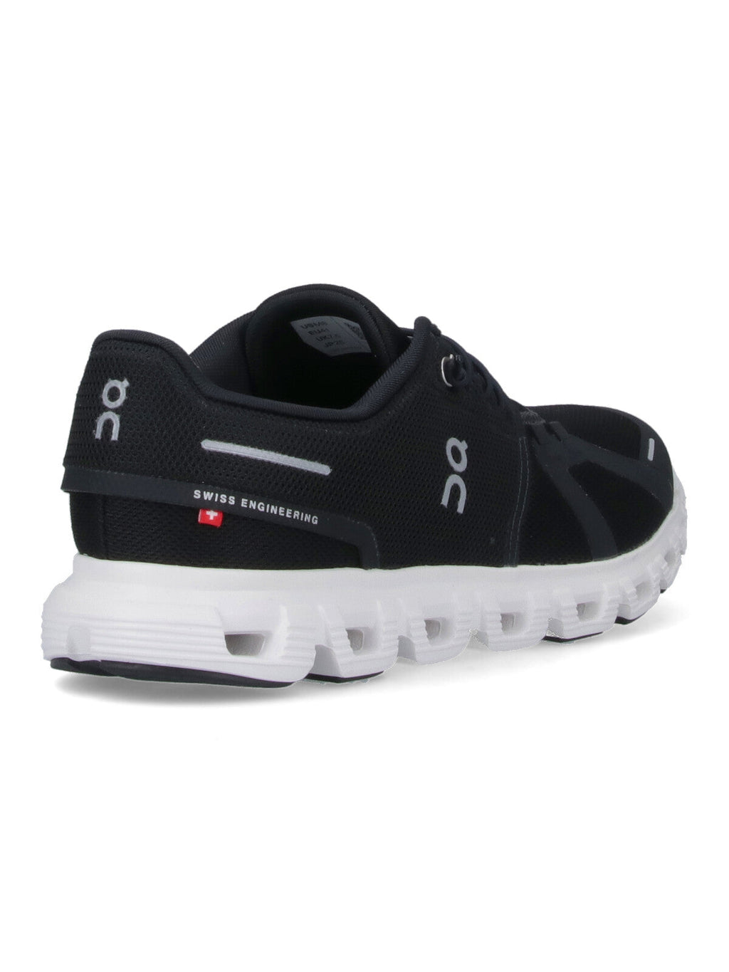 Black Mesh Sneakers With Textured Rubber Sole