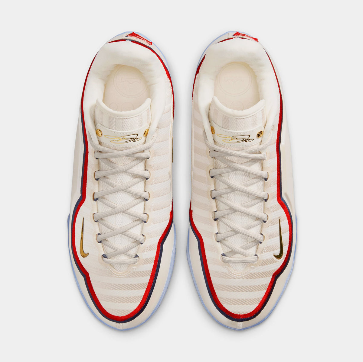 LeBron XXIII Old Glory Mens Basketball Shoes (Pale Ivory/Metallic Gold/University Red)