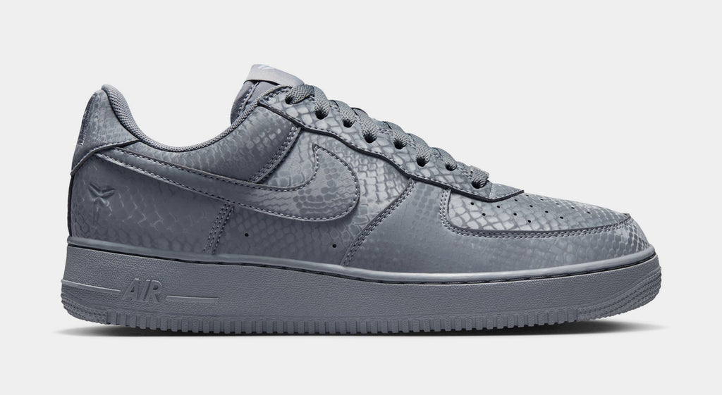Kobe Air Force 1 Low Cool Grey Mens Lifestyle Shoes (Cool Grey/Wolf Grey)