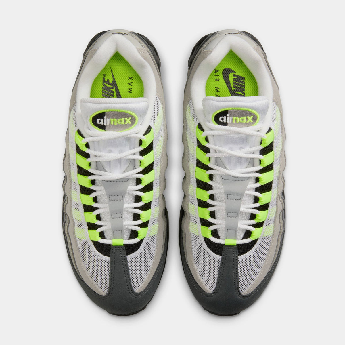 Air Max 95 Big Bubble Neon Womens Running Shoes (Black/Neon Yellow/Anthracite/Light Graphite)